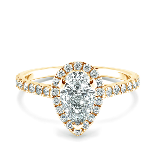 Nhẫn đính hôn Halo đai tấm NCH8301 1